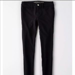 American eagle super super stretch black jeans